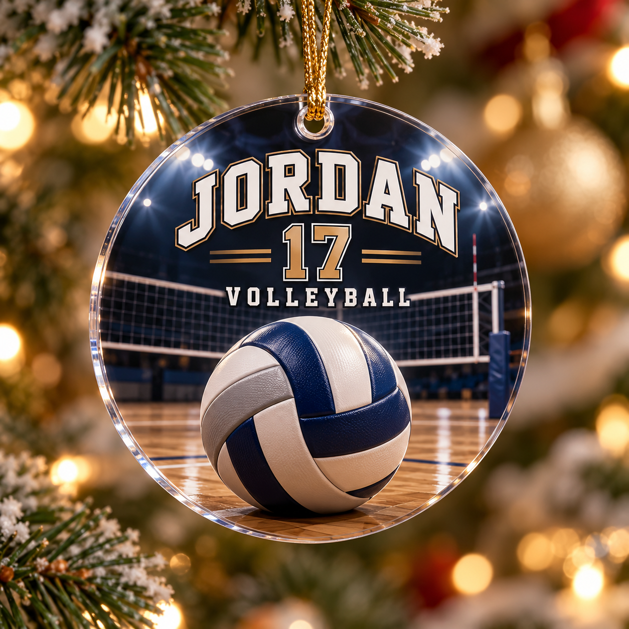 Personalized Volleyball Sports Team Ornament — photo 4 of 5