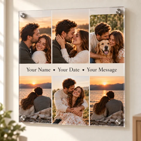 Personalized Round Acrylic Photo Collage — Photo 6
