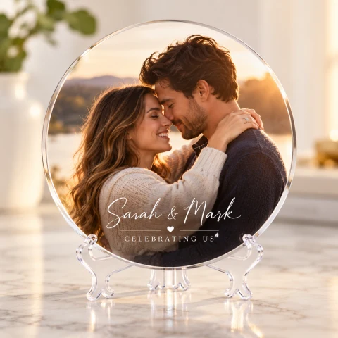 Personalized Round Acrylic Photo Collage — Photo 7