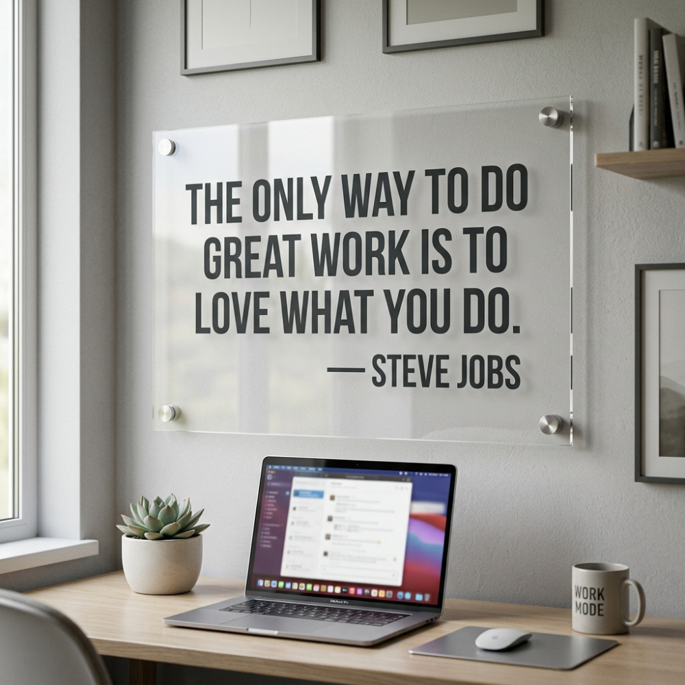 Entrepreneur Mindset Acrylic Wall Art