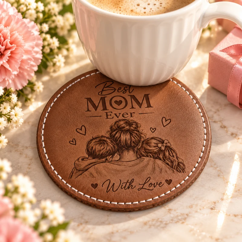 Personalized Mother’s Day Family Names Coasters - Set of 2