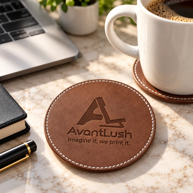Custom Business Logo Coaster Set of 6