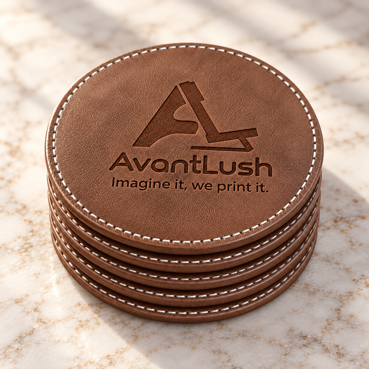 Custom Business Logo Coaster Set of 6 — photo 7 of 7