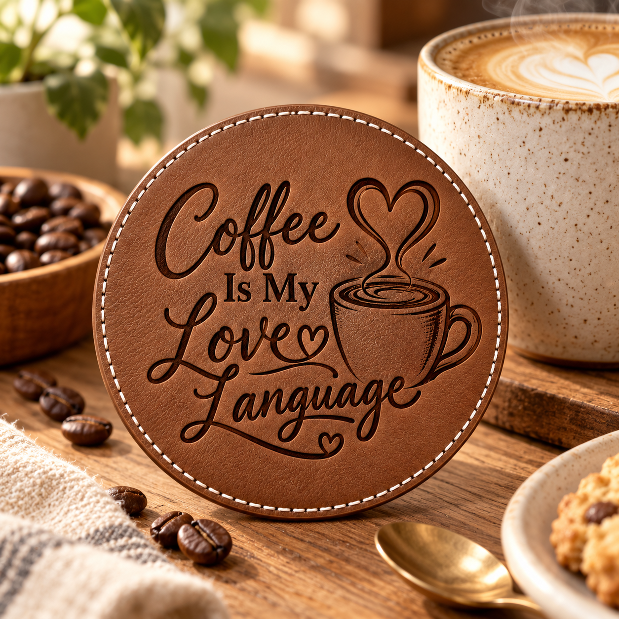 Coffee Is My Love Language Coaster Set of 4 — photo 6 of 6