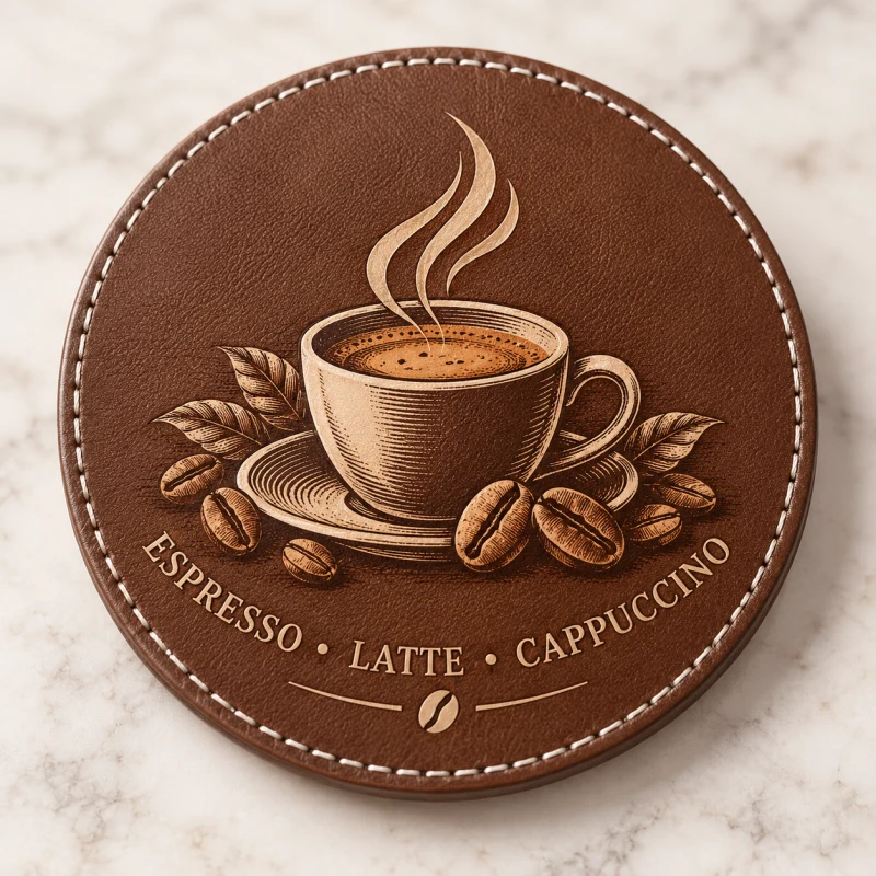 Espresso Latte Cappuccino Coaster Set of 4