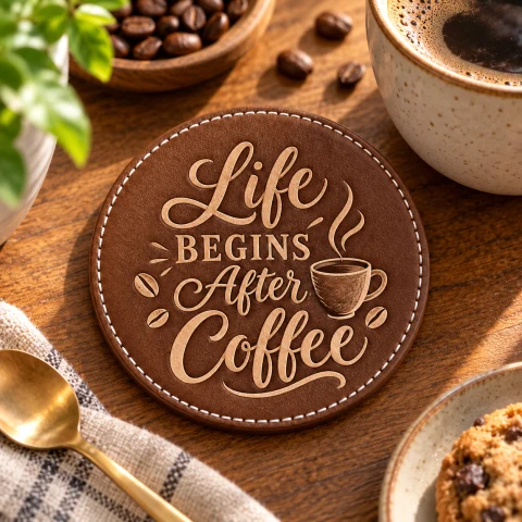 Coffee Before Talkie Coaster Set of 4 — Photo 2