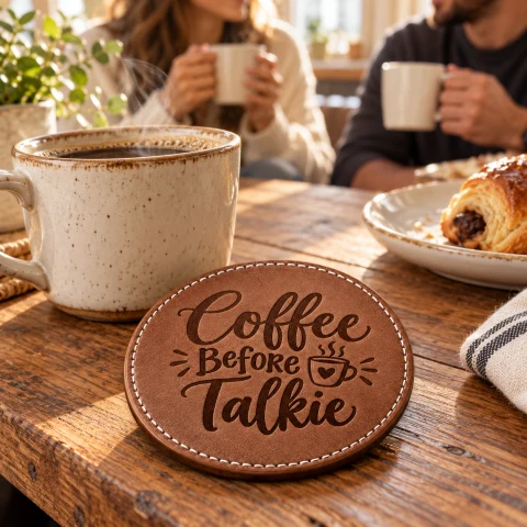 Coffee Before Talkie Coaster Set of 4 — Photo 4