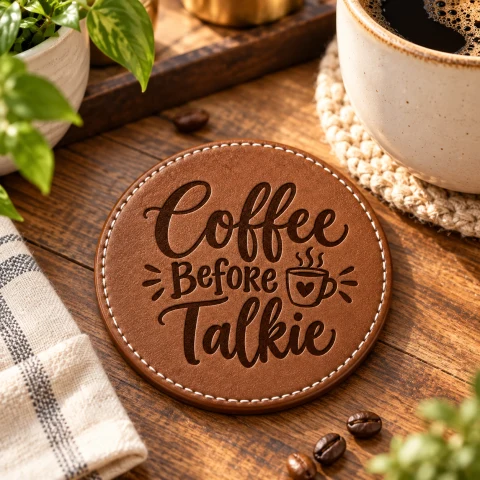 Coffee Before Talkie Coaster Set of 4 — Photo 7