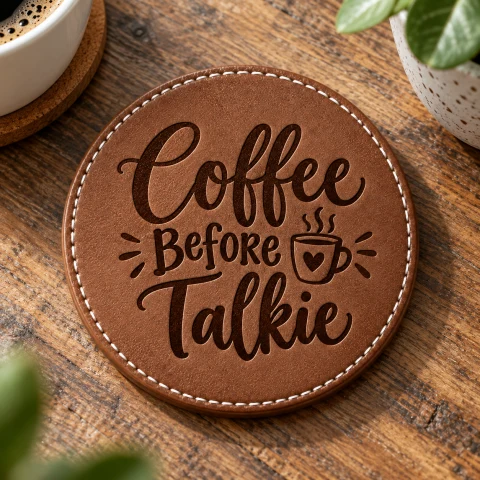 Coffee Before Talkie Coaster Set of 4 — Photo 5
