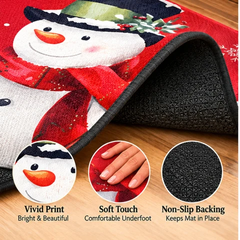 Merry Christmas Snowman Doormat — Photo 3