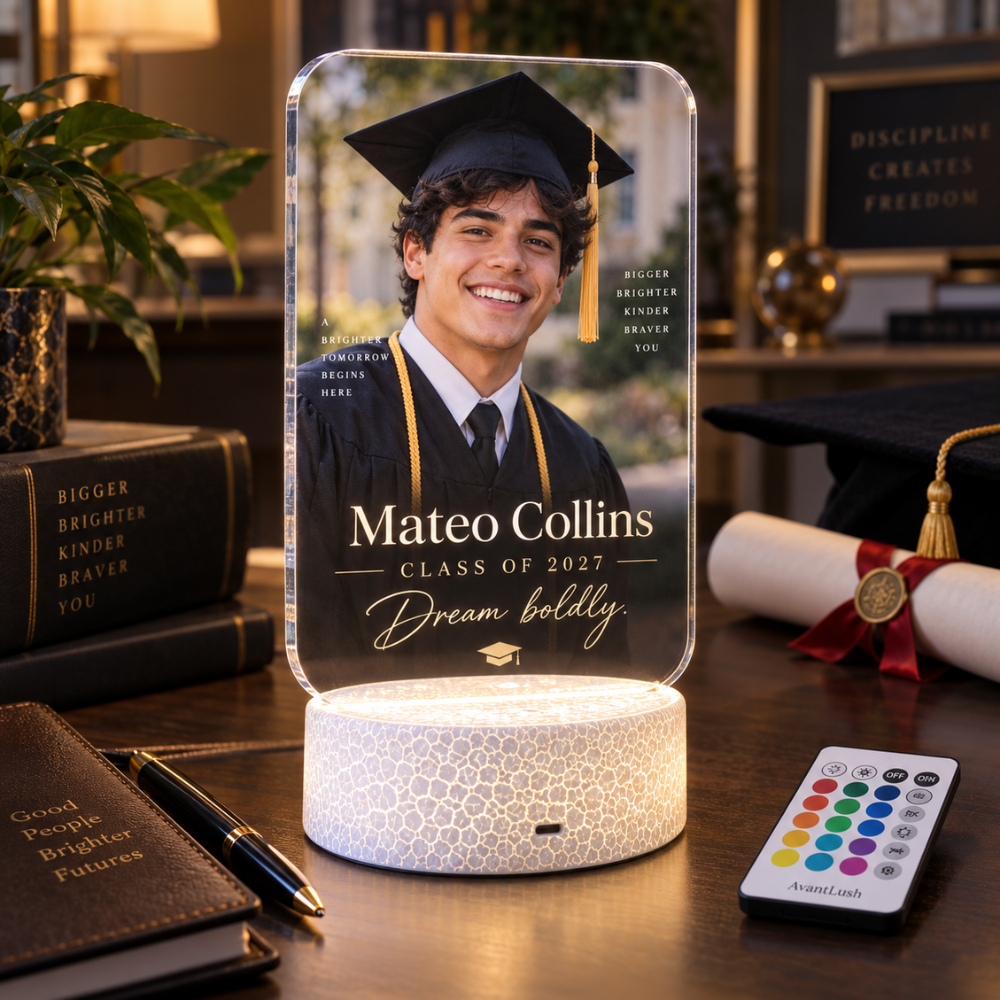 Personalized Graduation Photo & Message LED Lamp — photo 3 of 5