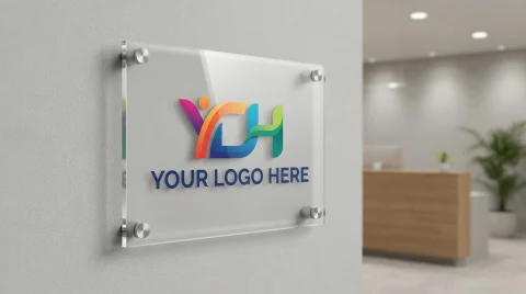 Custom Acrylic Business Logo Sign Canada – Premium Office Wall Sign — Photo 6