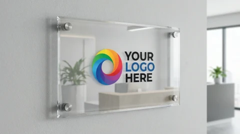 Custom Acrylic Business Logo Sign Canada – Premium Office Wall Sign — Photo 7