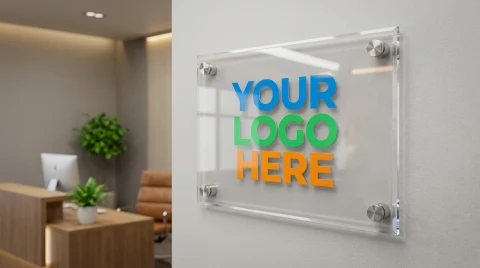 Custom Acrylic Business Logo Sign Canada – Premium Office Wall Sign — Photo 5