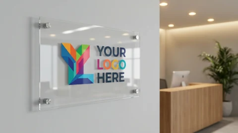 Custom Acrylic Business Logo Sign Canada – Premium Office Wall Sign — Photo 4