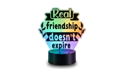 Real Friendship LED Acrylic Lamp Canada – Personalized Best Friend Gift — Photo 4