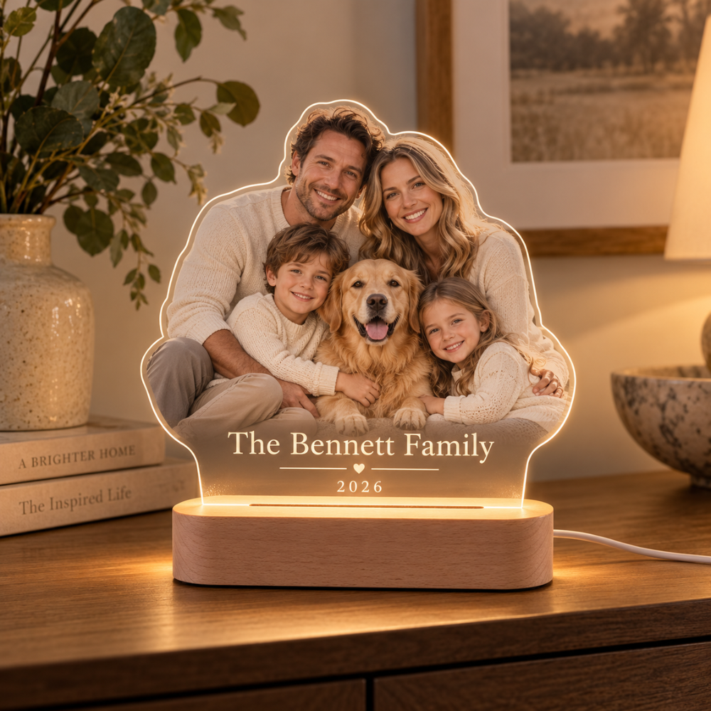 Personalized Family Photo LED Lamp — photo 1 of 10