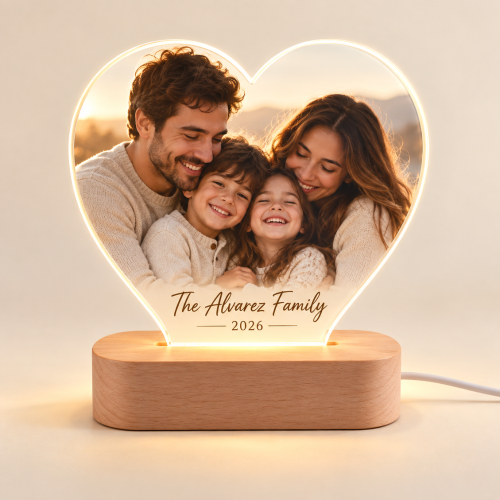 Personalized Family Photo LED Lamp — photo 9 of 10