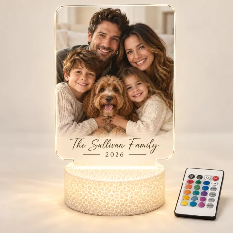 Personalized Family Photo LED Lamp — Photo 4