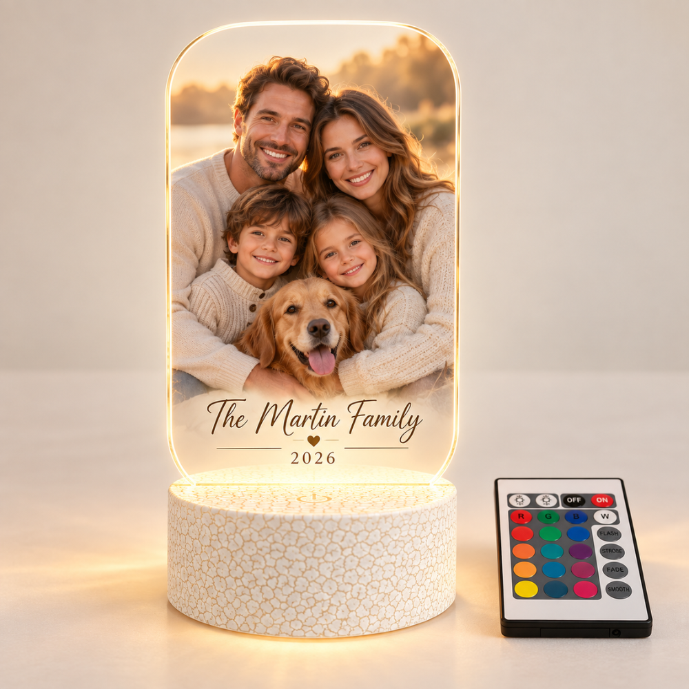 Personalized Family Photo LED Lamp — photo 7 of 10