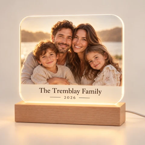 Personalized Family Photo LED Lamp — Photo 5
