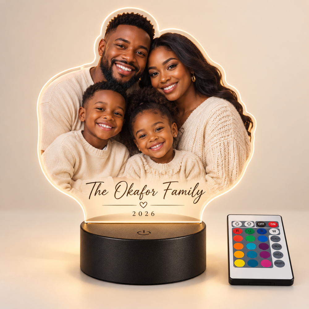 Personalized Family Photo LED Lamp — photo 6 of 10