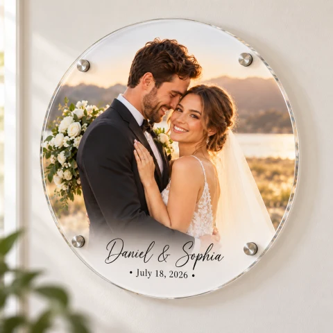 Personalized Wedding Photo Acrylic Keepsake — Photo 6