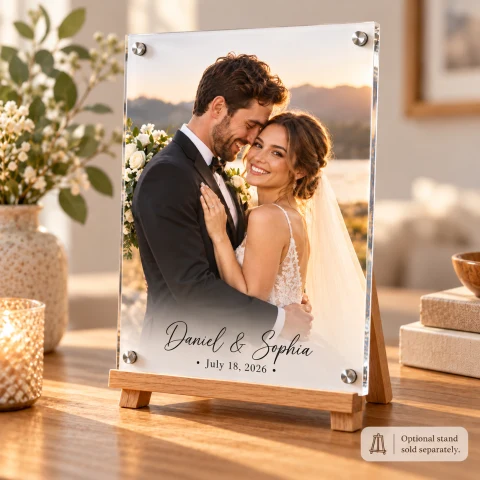 Personalized Wedding Photo Acrylic Keepsake — Photo 5
