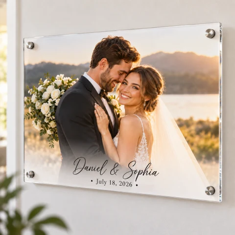 Personalized Wedding Photo Acrylic Keepsake — Photo 7