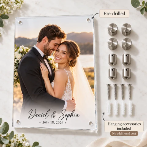 Personalized Wedding Photo Acrylic Keepsake — Photo 3