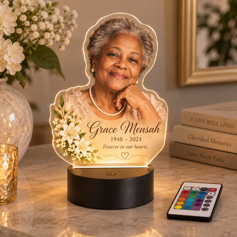 Personalized Memorial Photo LED Lamp — photo 1 of 6