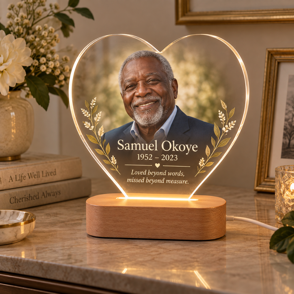 Personalized Memorial Photo LED Lamp — photo 3 of 6