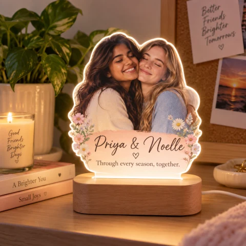 Best Friend Personalized LED Acrylic Lamp — Photo 4