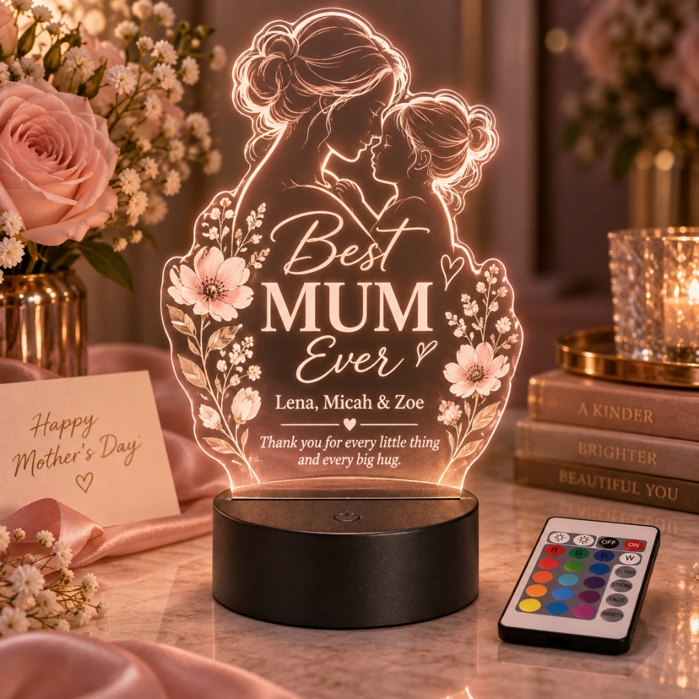 Personalized Mother’s Day Message LED Lamp — photo 4 of 5