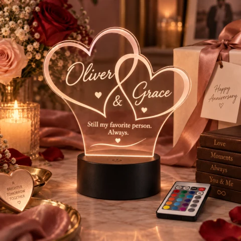 Personalized Valentine Love Note LED Lamp — Photo 7