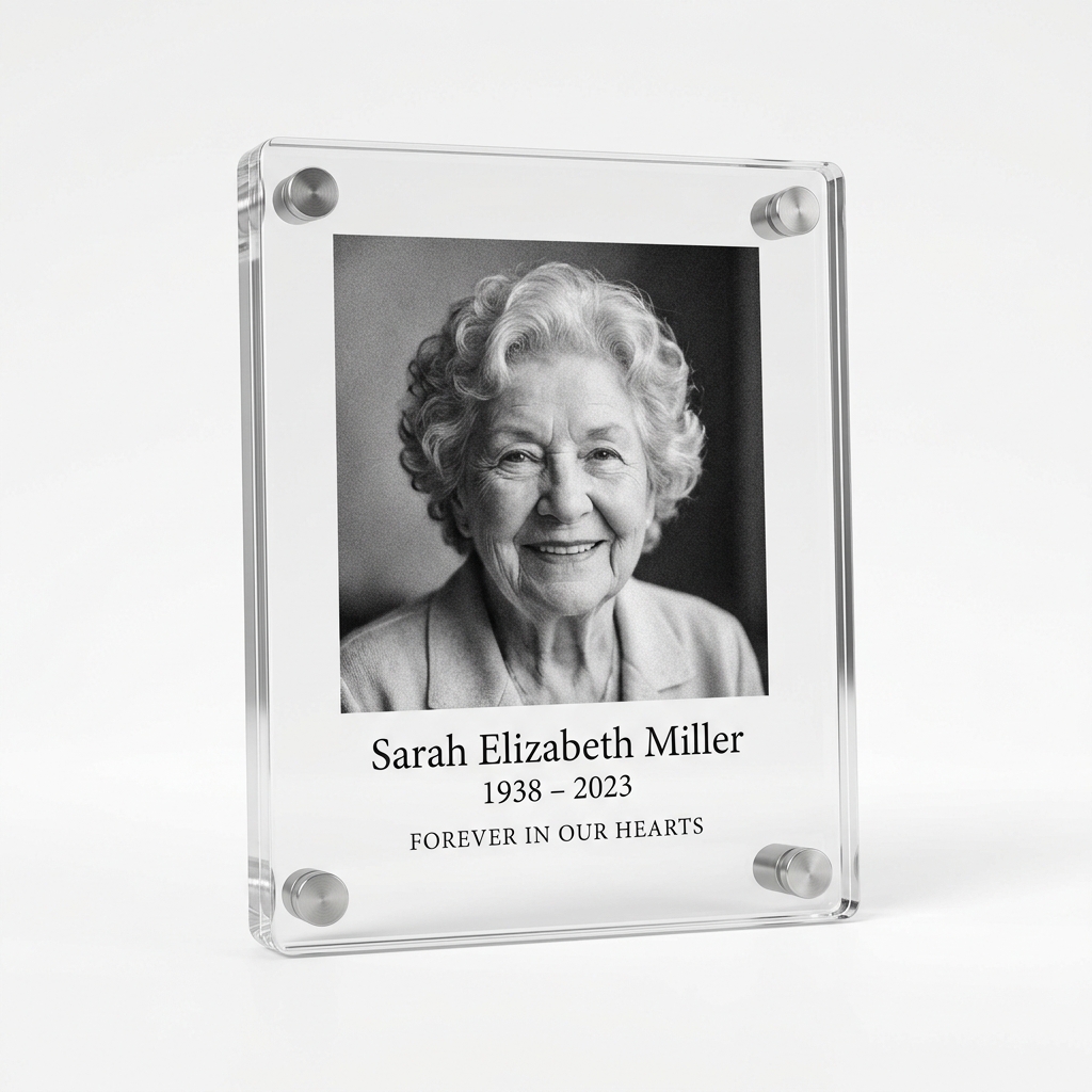 Memorial Acrylic Photo Frame