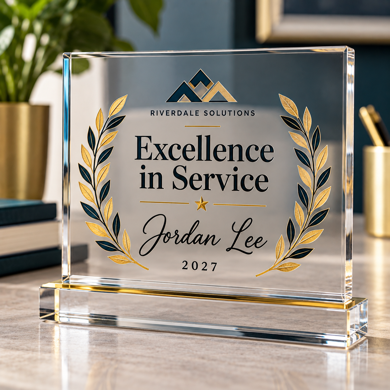 Employee Recognition Engraved Plaque — photo 2 of 7