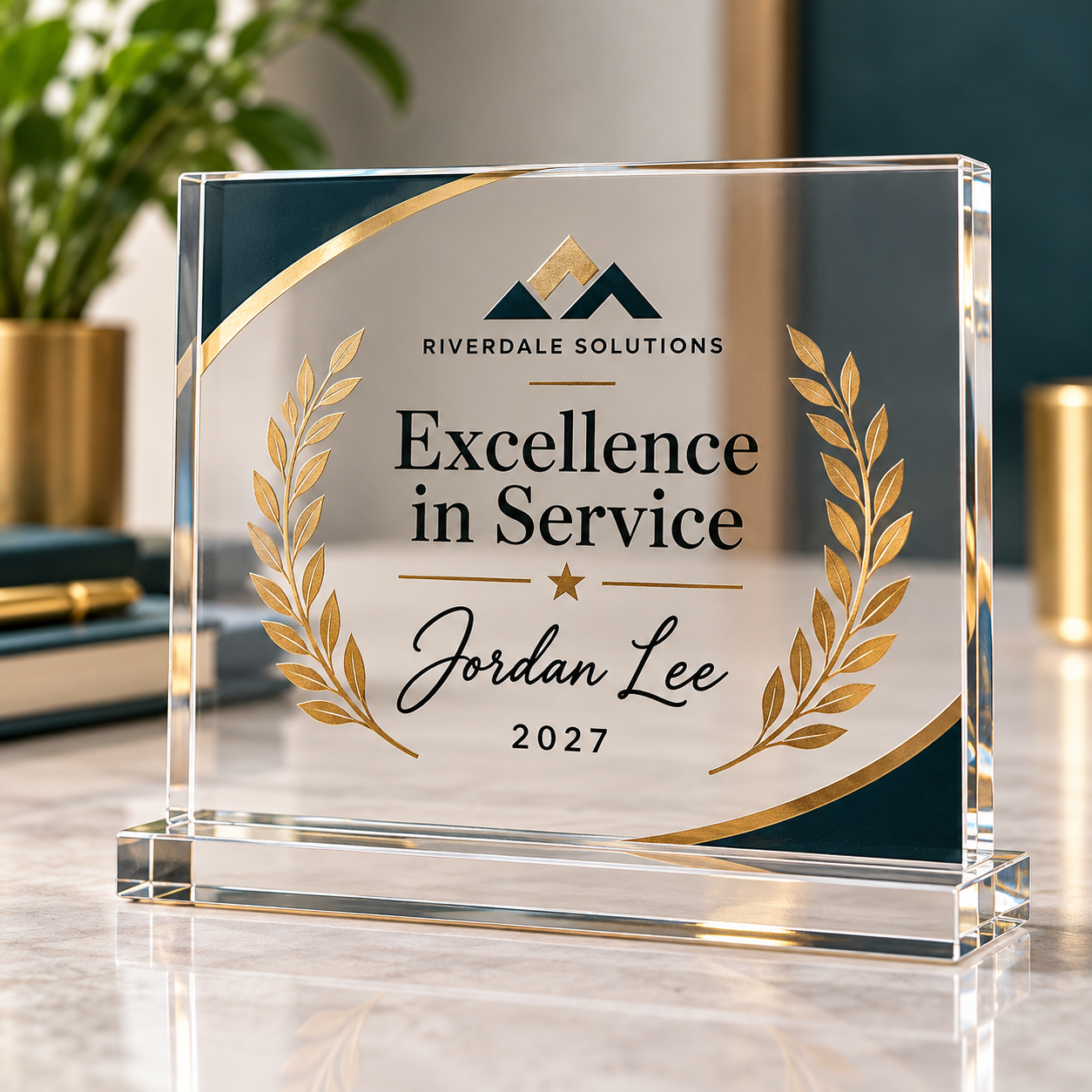Employee Recognition Engraved Plaque — photo 7 of 7