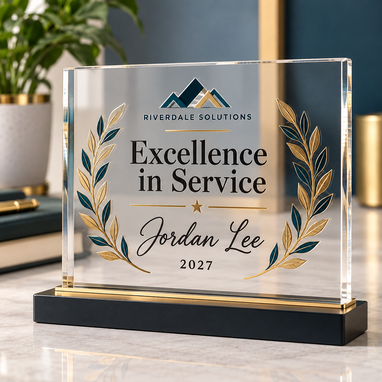 Employee Recognition Engraved Plaque — photo 5 of 7
